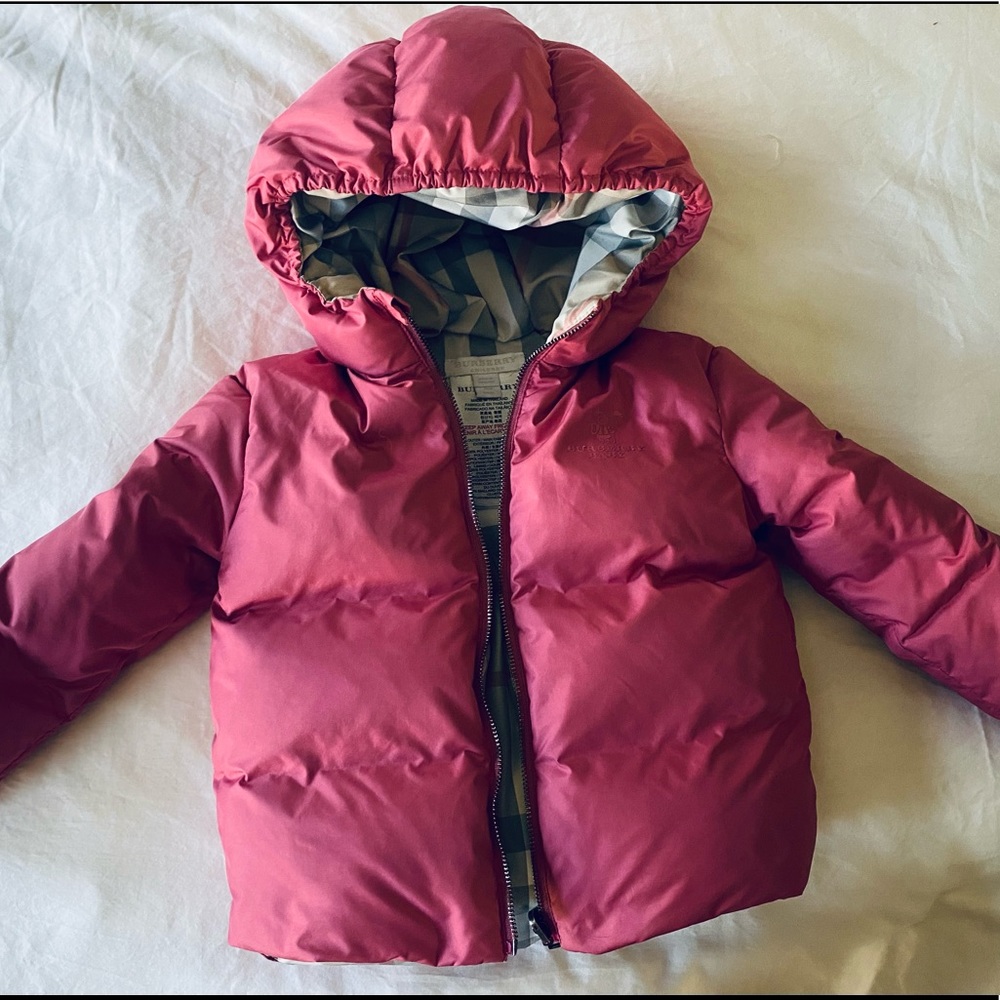 Burberry kids coat Pink
